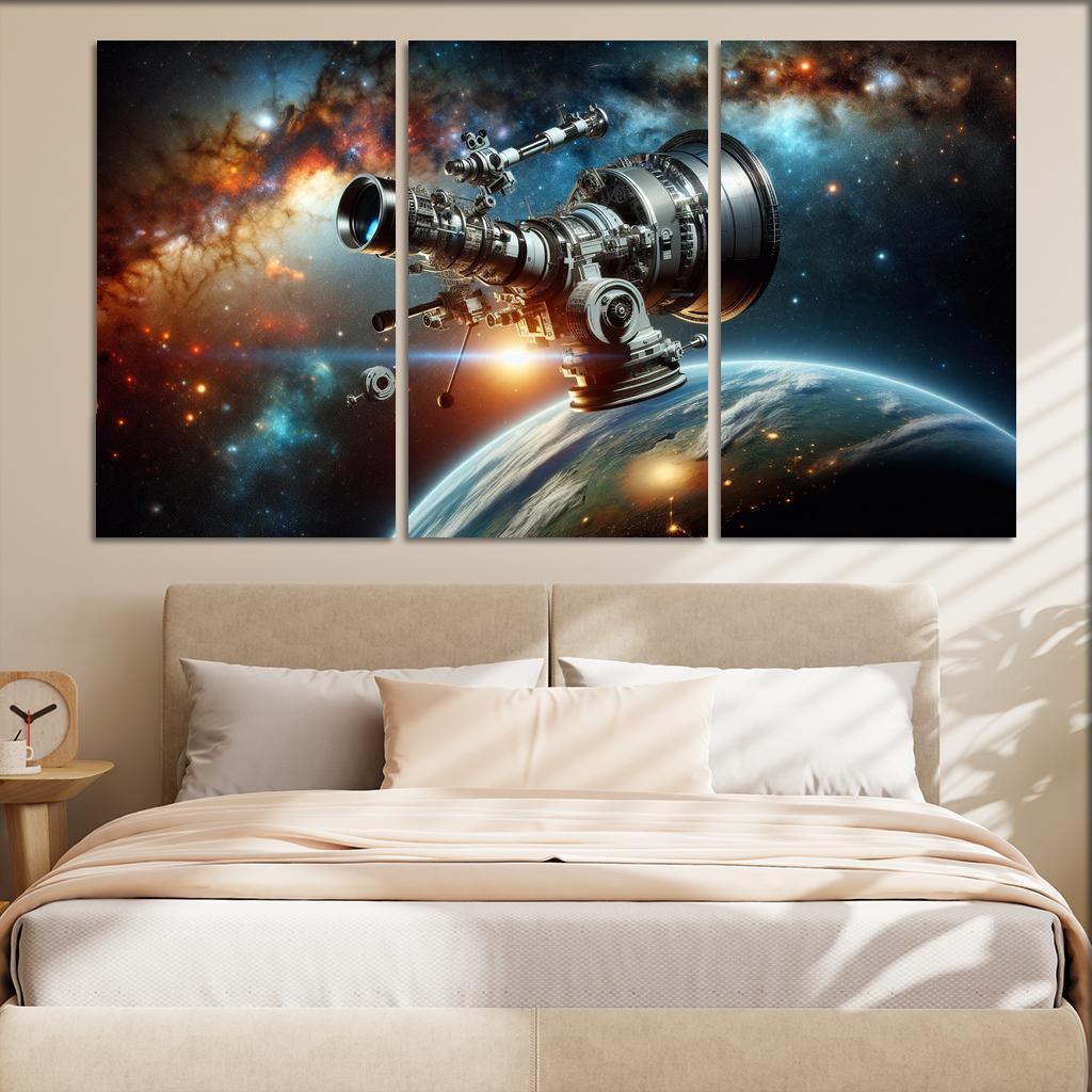 The Wonders Of Space Telescopes Abstract Paintings Frame