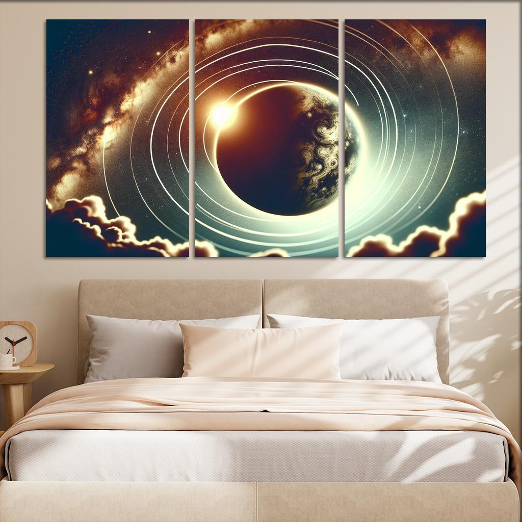 Exploring Exoplanet Atmospheres Abstract Paintings Frame