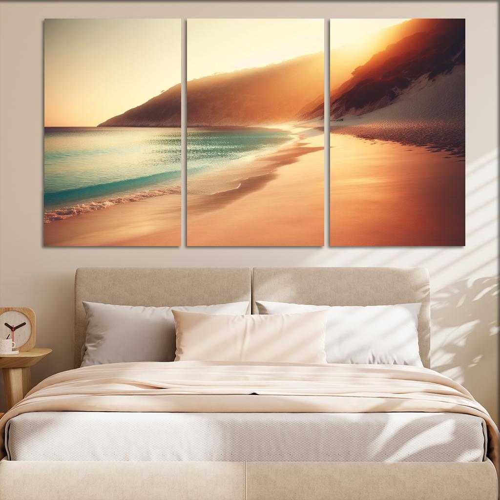 Waves Of Serenity Beach Premium Artwork Frames
