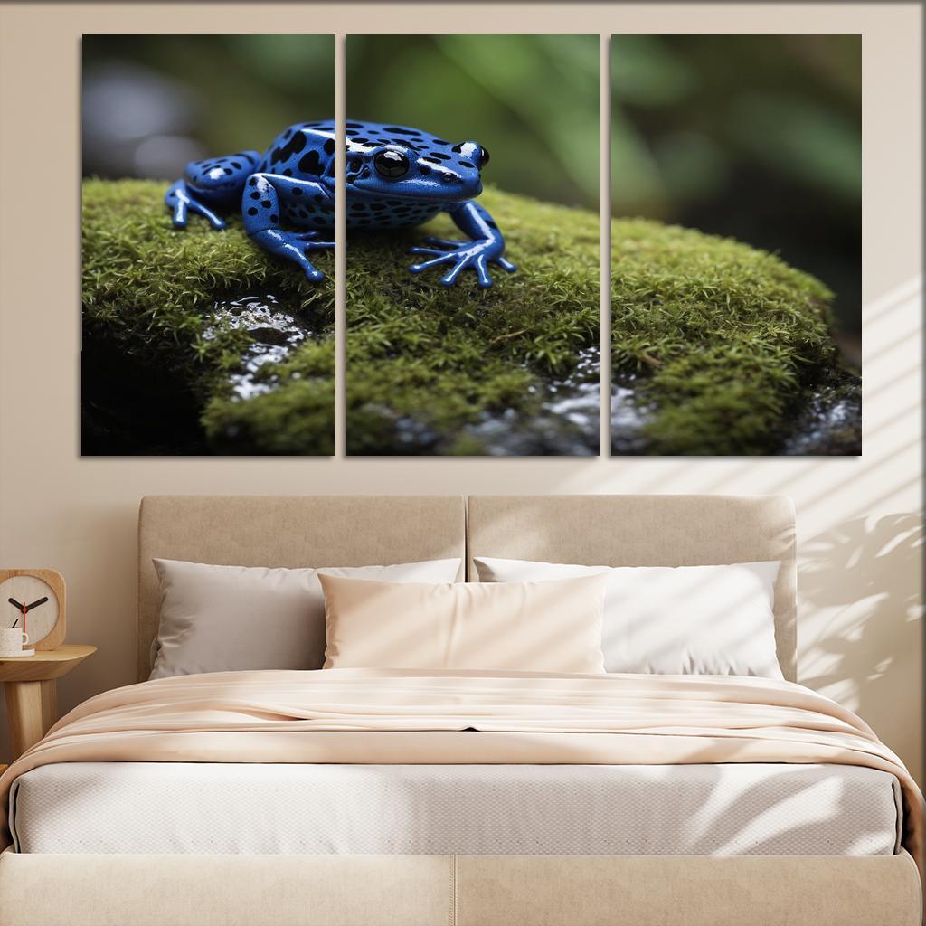 The Striking Blue Poison Dart Frog A Gem Of The Rainforest Framed Paintings