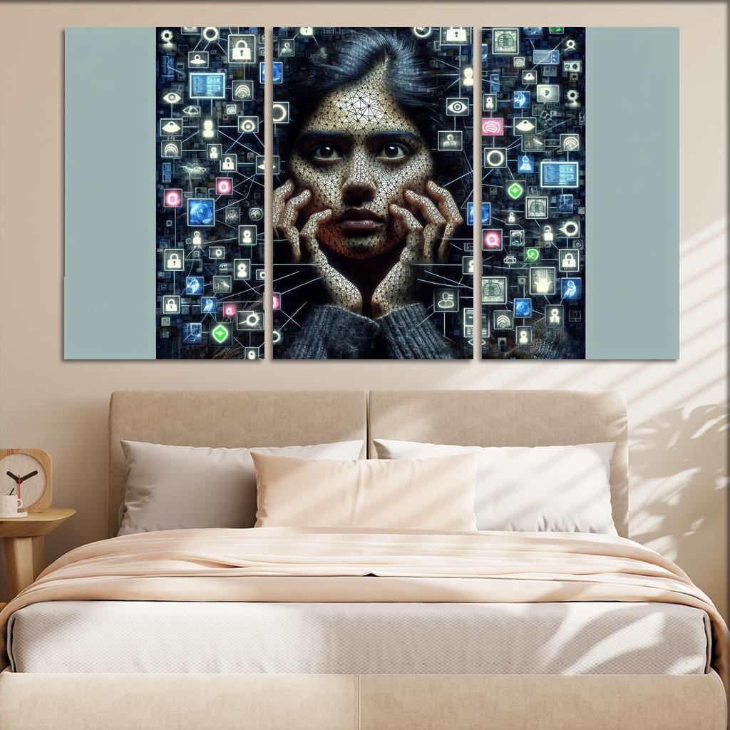Digital Shadows Privacy In The Modern World Custom Paintings Frame