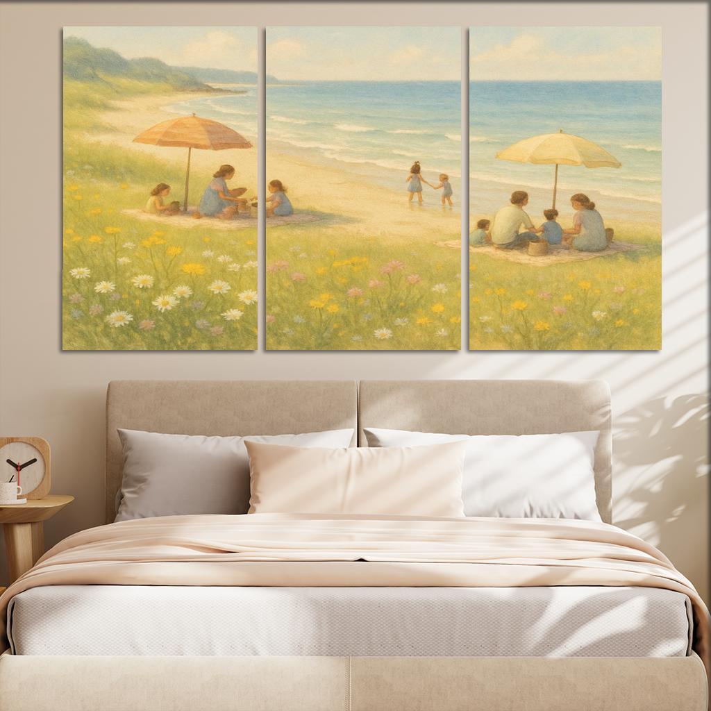 Seaside Meadows Family Haven Custom Paintings Frame