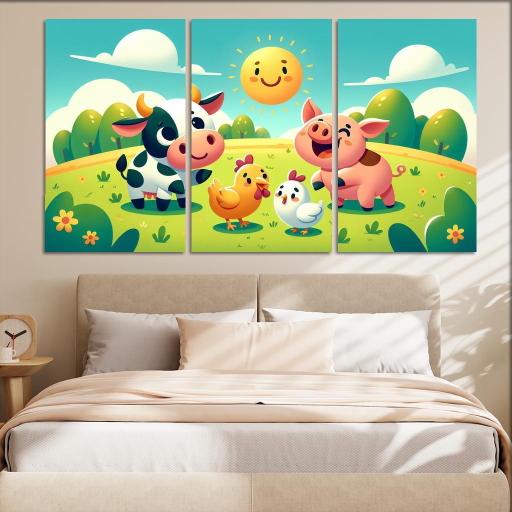 Friendly Farm Friends Premium Artwork Frames