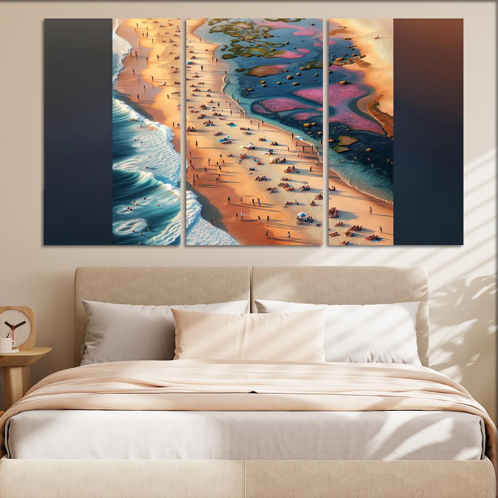 Timeless Tide Beach Custom Paintings Frame