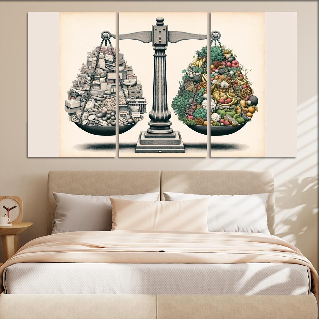 The Price Of Progress The Cost Of Consumerism Custom Paintings Frame