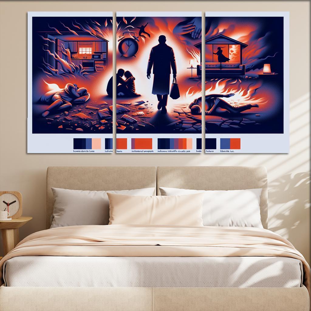 The Sound Of Silence Domestic Abuse Awareness Multi-panel Paintings