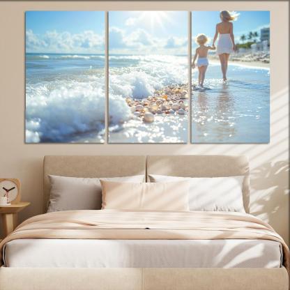 Waves Of Love The Ocean Of Motherhood Custom Paintings Frame