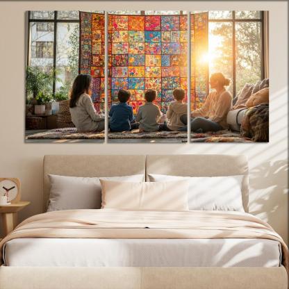 Woven Hearts The Tapestry Of Togetherness Custom Paintings Frame