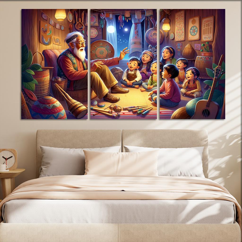 Bridging Generations The Legacy Of Cultural Knowledge Custom Paintings Frame