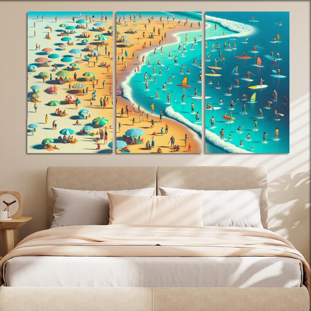 Adventure Cove Beach Modern Paintings Frame