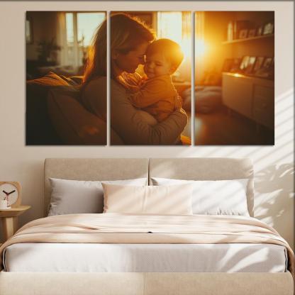 The Strength Of Her Embrace A Safe Haven Custom Paintings Frame