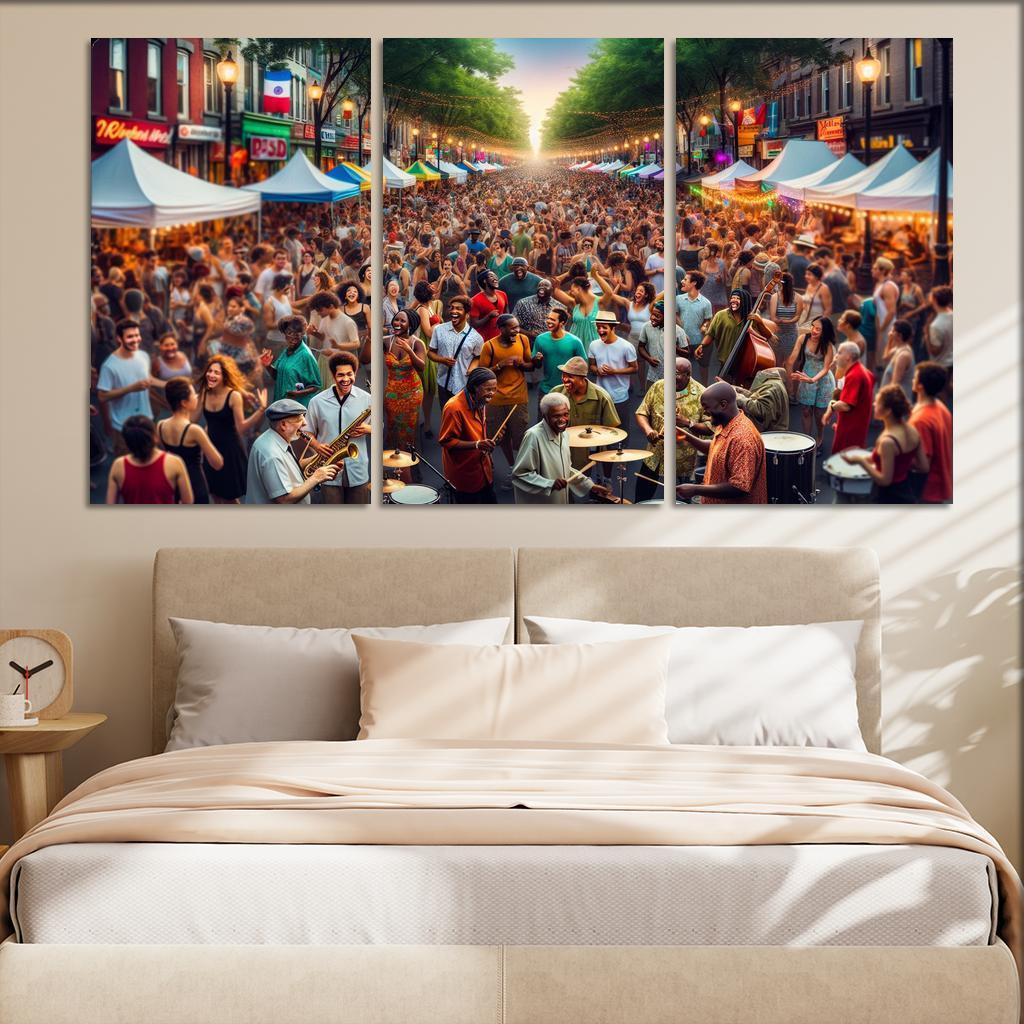 Montreal International Jazz Festival - Canada Modern Paintings Frame