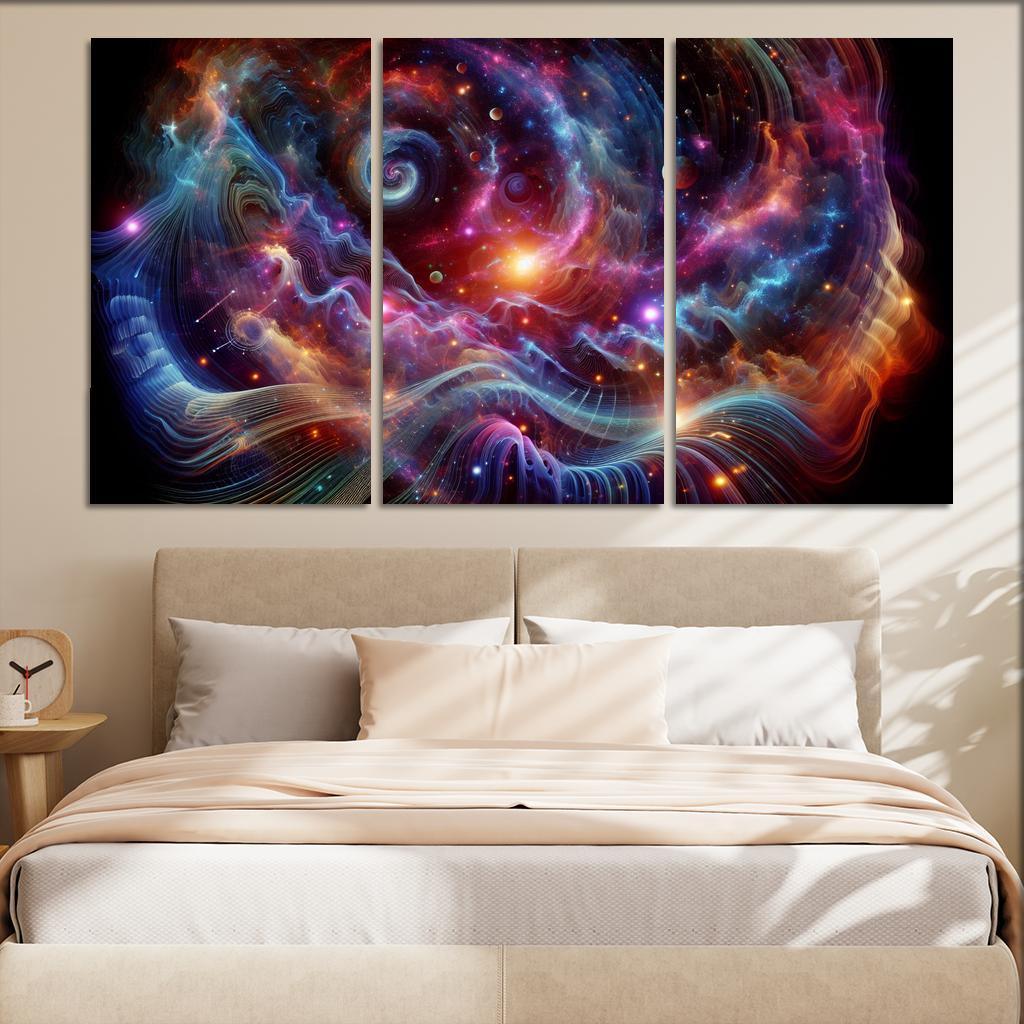 Celestial Interplay Of Frequencies Premium Artwork Frames