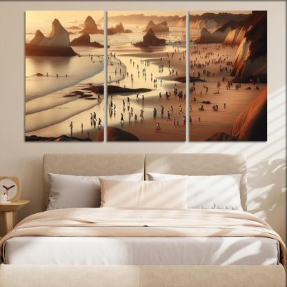 Wanderlust Beach Path Of Discovery Multi-panel Paintings