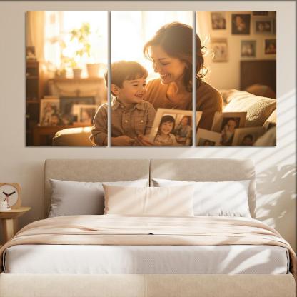 Moments In Time A Mother's Embrace Through The Years Canvas Paintings Frame
