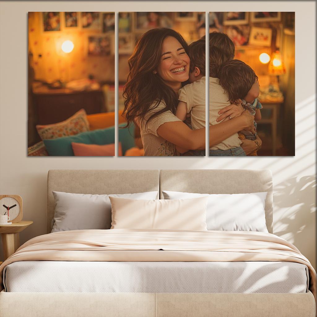 The Heart Of Family A Mothers Embrace Modern Paintings Frame