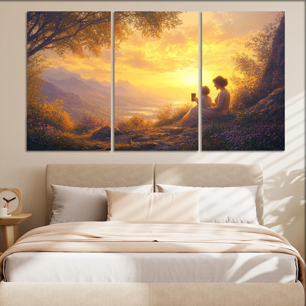 Sunrise Moments The Dawn Of Love Custom Paintings Frame