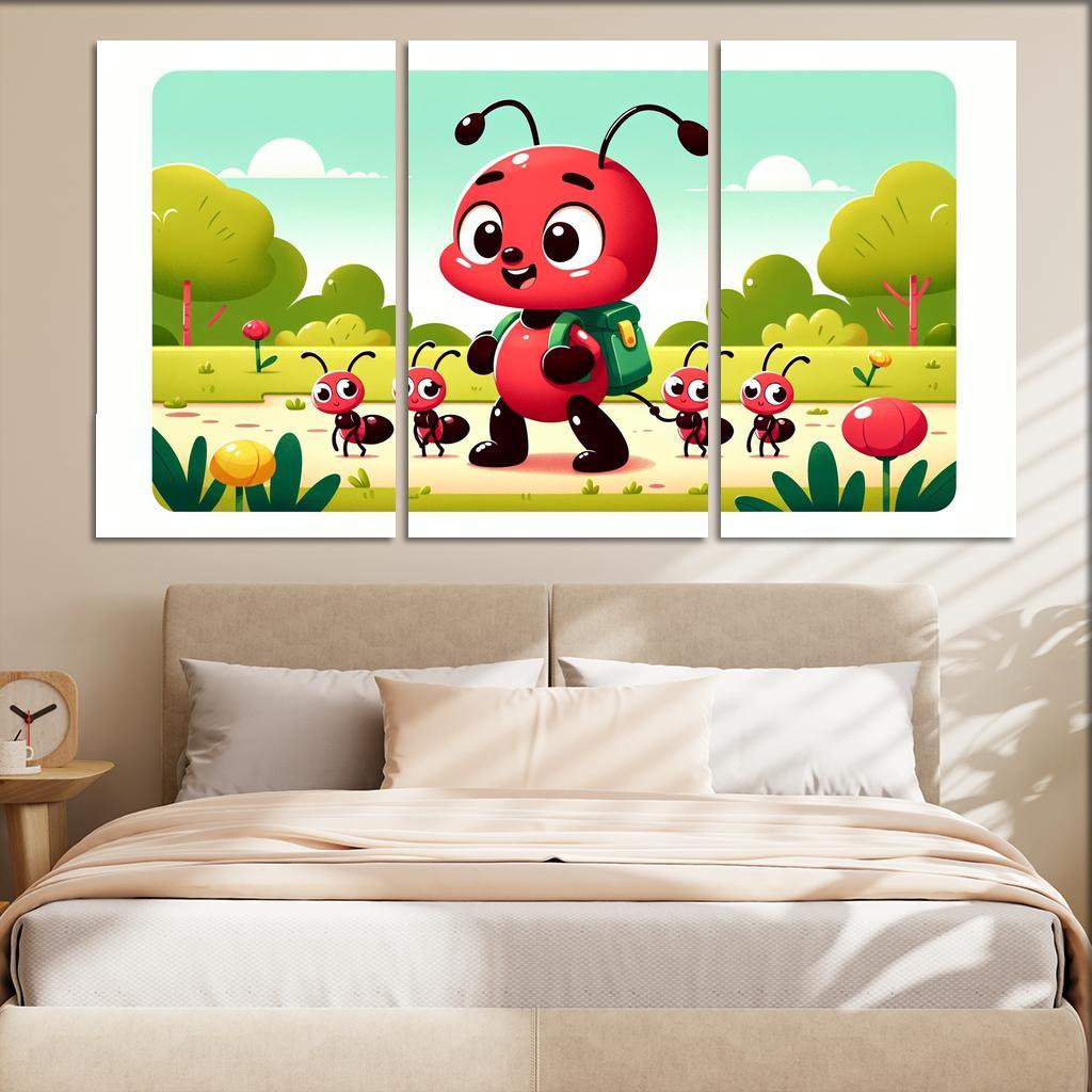 Adventurous Ant - Team Spirit Framed Paintings