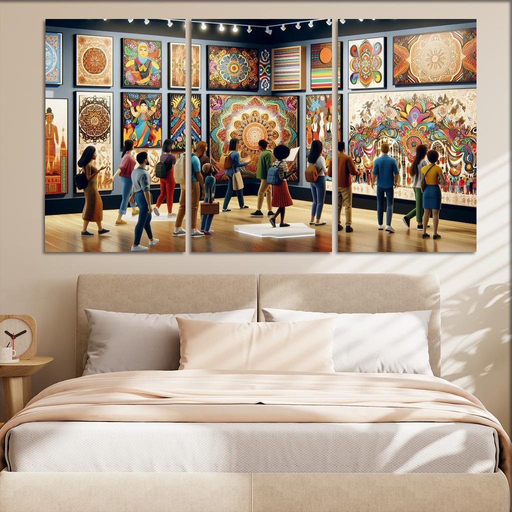 Bridging Cultures Artistic Expressions Of Unity Framed Paintings