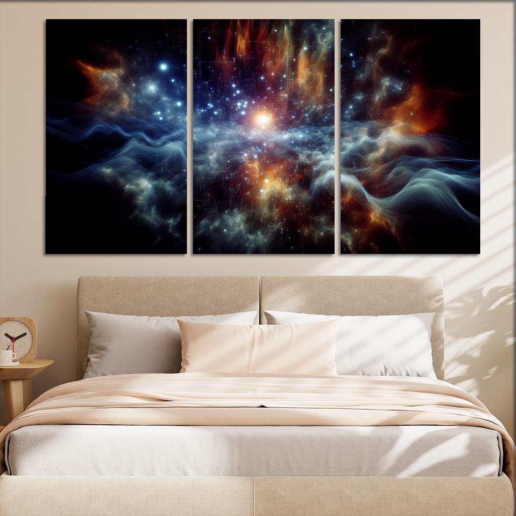 The Marvels Of Cosmic Background Radiation Abstract Paintings Frame