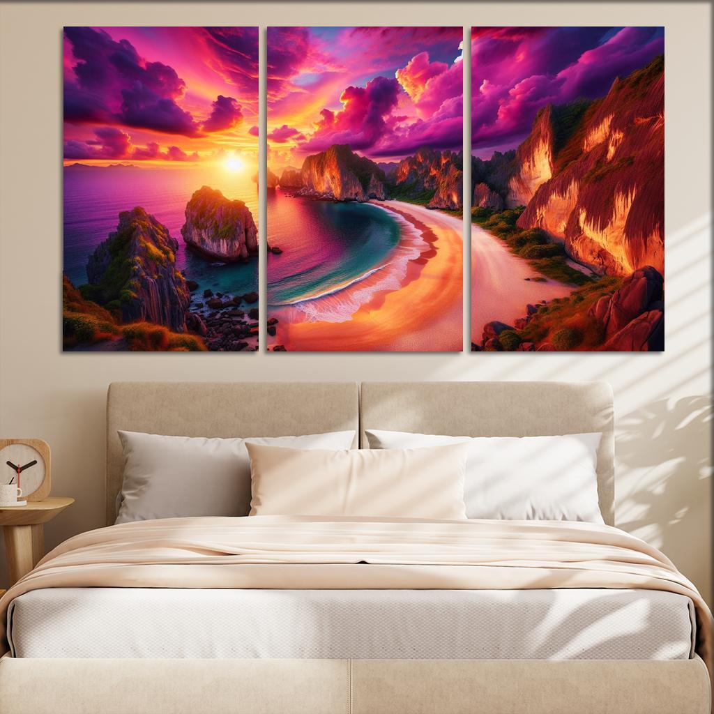 Sunset Ridge Beach Premium Artwork Frames