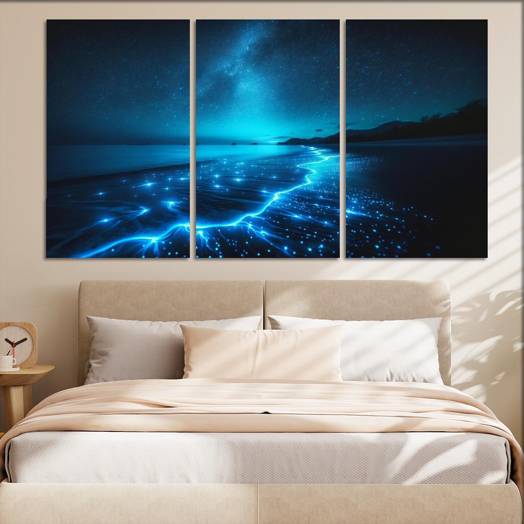 Mystic Waters Nighttime Beach Experience Art Trends