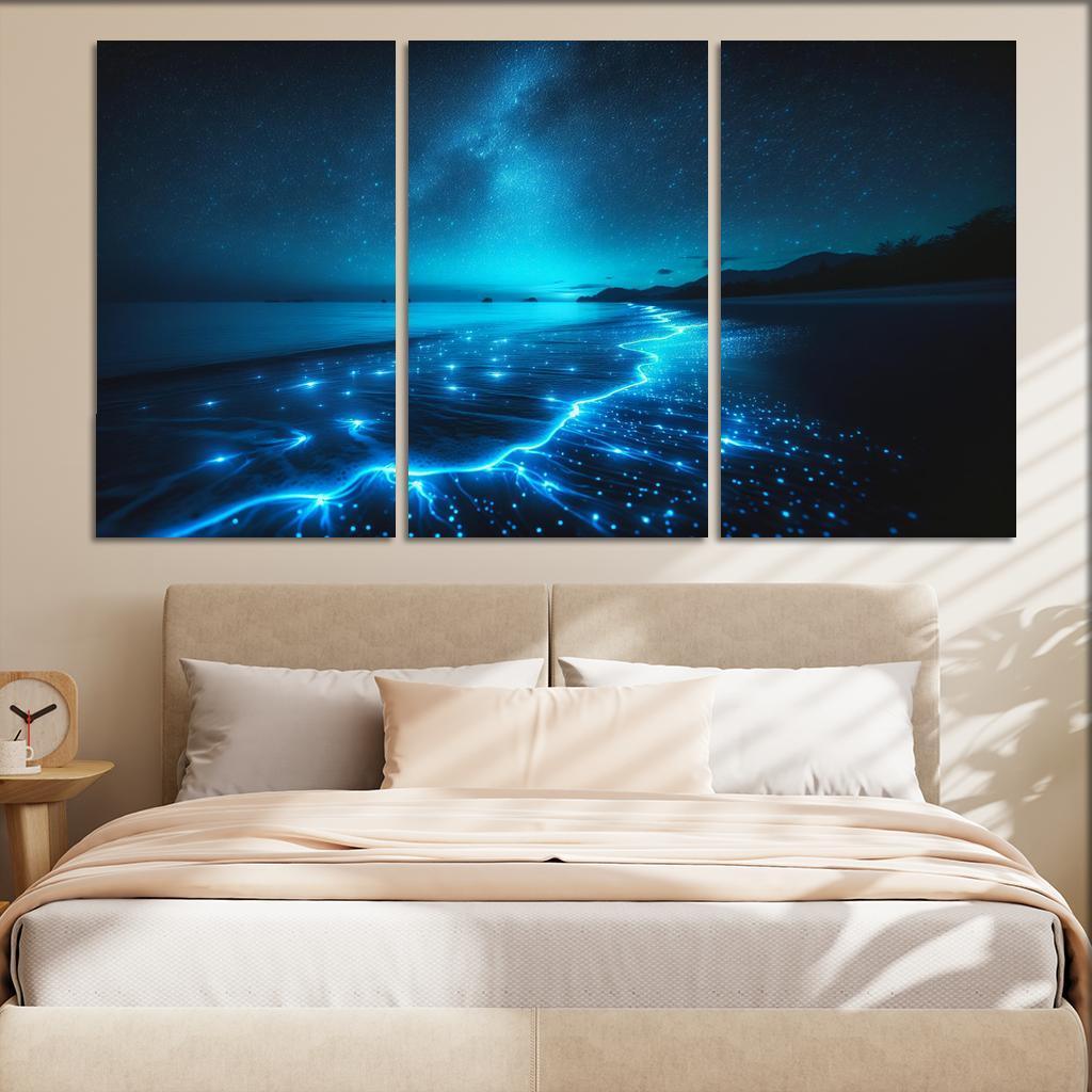 Mystic Waters Nighttime Beach Experience Art Trends