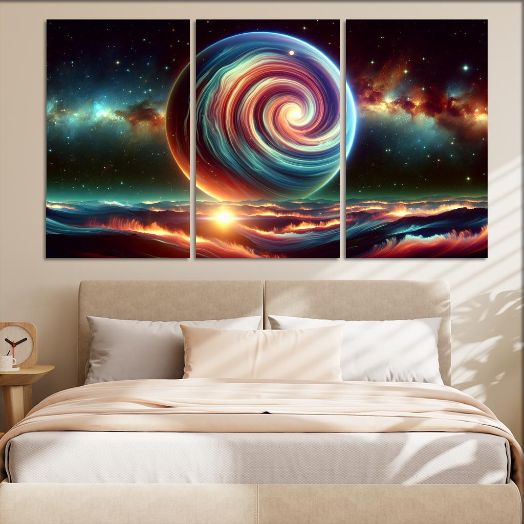 The Hidden World Of Gas Giants Abstract Paintings Frame
