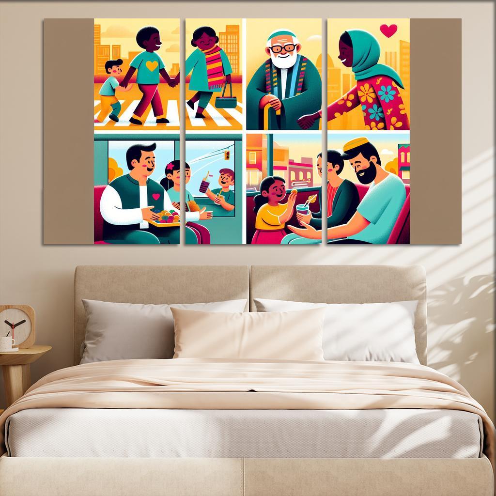The Art Of Kindness Promoting Compassion In Society Custom Paintings Frame