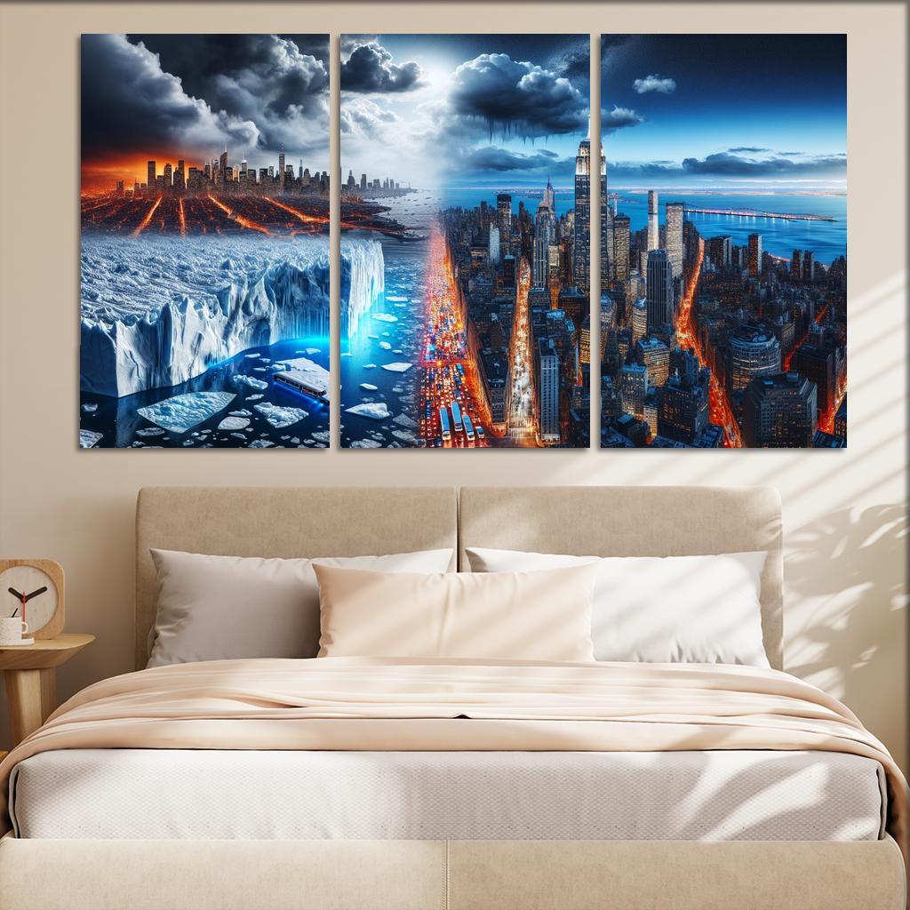 Sounding The Alarm Climate Crisis Awareness Custom Paintings Frame