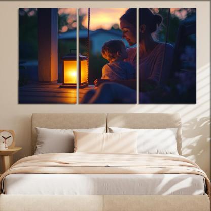 Her Gentle Whisper A Mothers Voice Canvas Paintings Frame