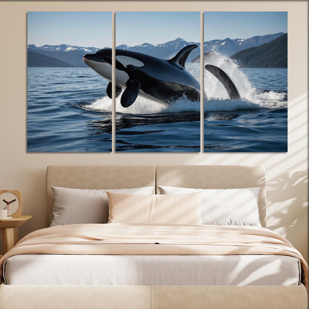 The Majestic Orca The Ocean's Apex Predator Custom Paintings Frame