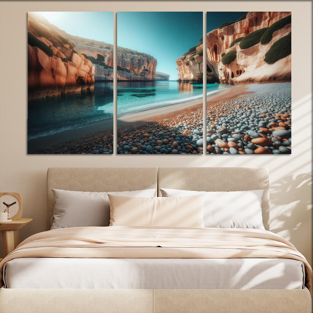 Pebble Cove Unique Geological Wonders Custom Paintings Frame