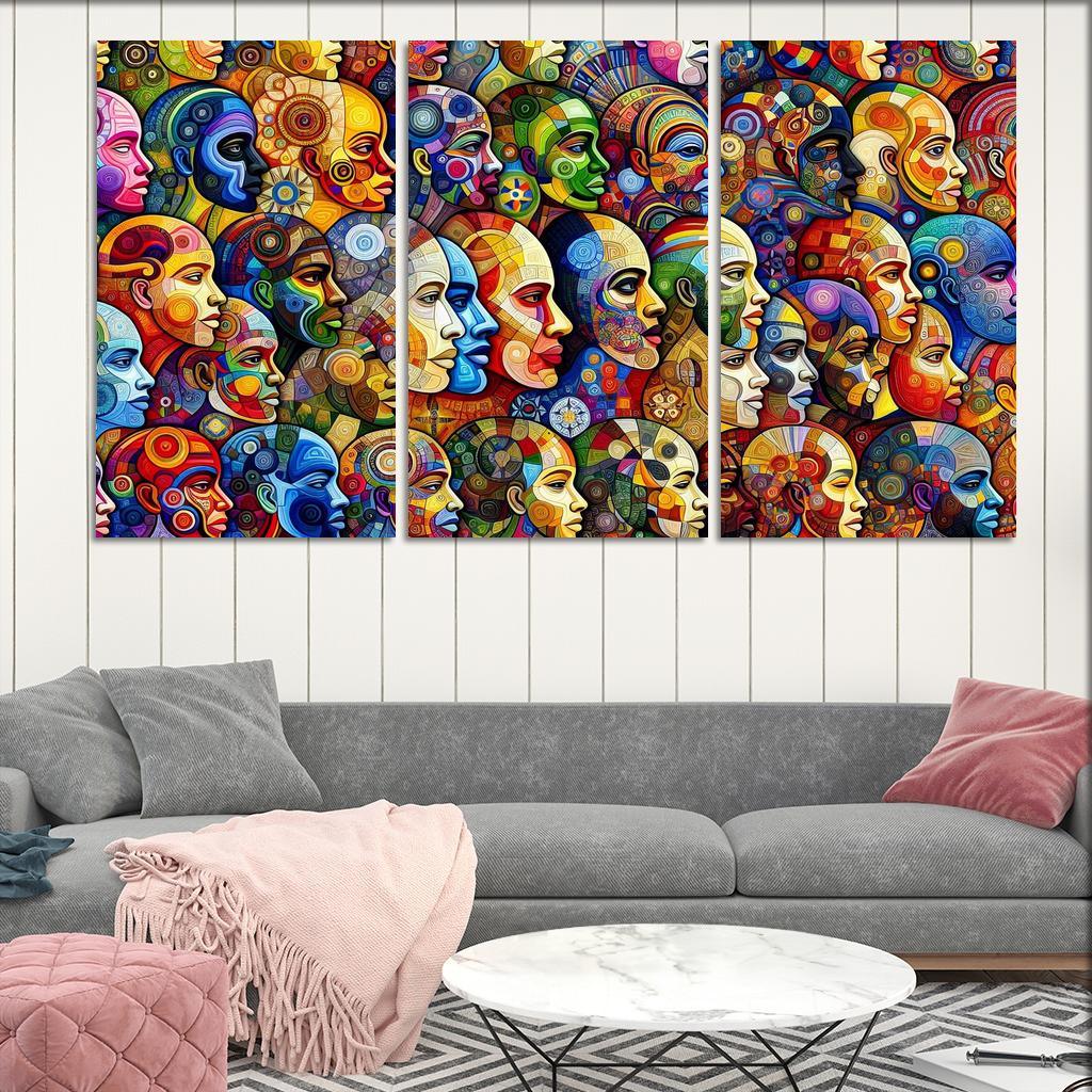 Unity In Diversity The Global Migration Experience Multi-panel Paintings