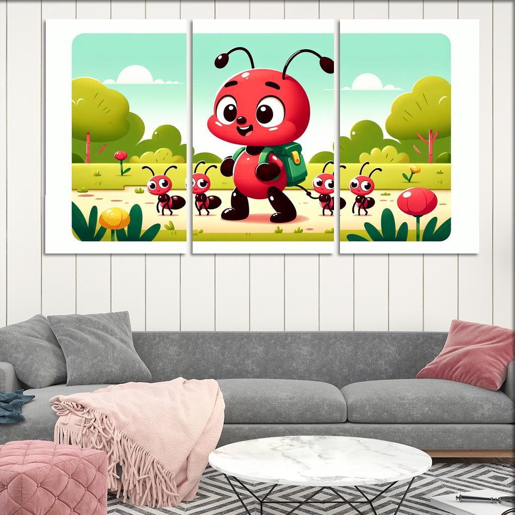 Adventurous Ant - Team Spirit Framed Paintings