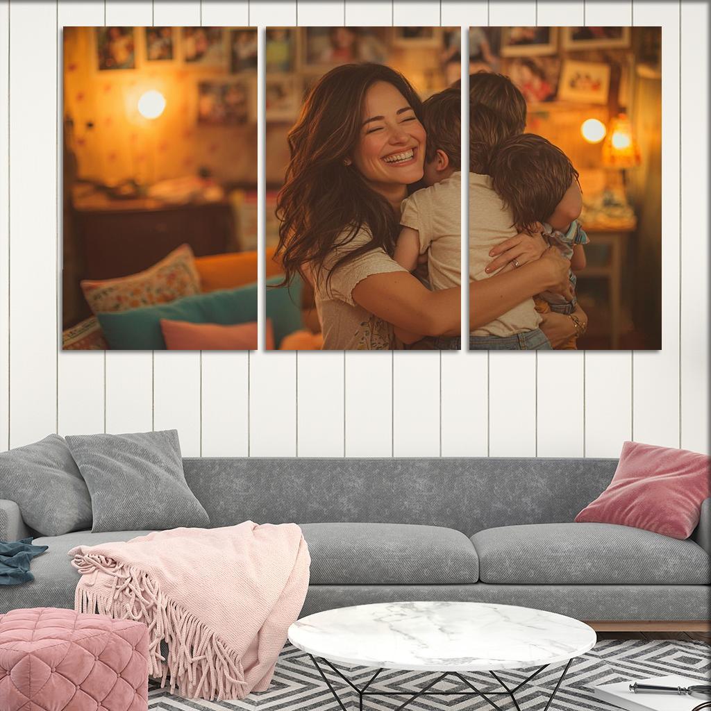 The Heart Of Family A Mothers Embrace Modern Paintings Frame