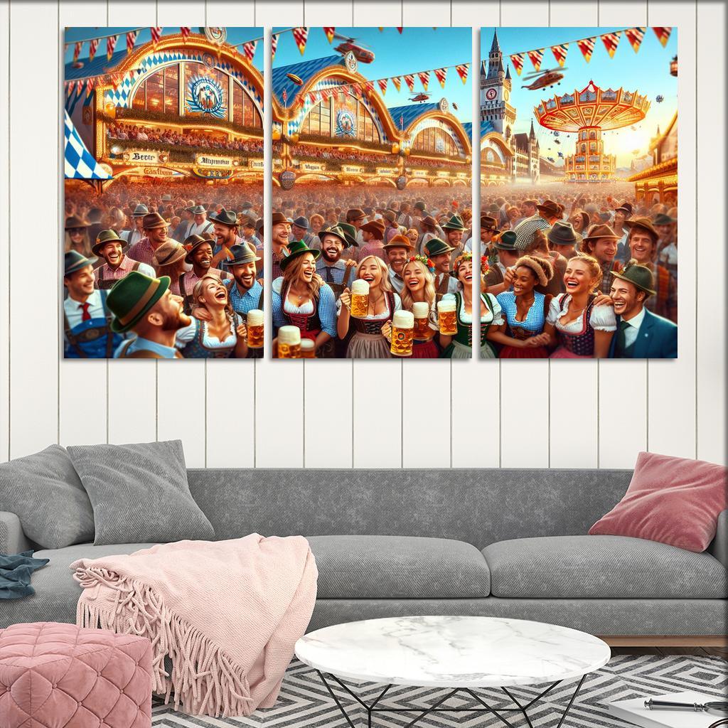 Oktoberfest - Germany Modern Paintings Frame