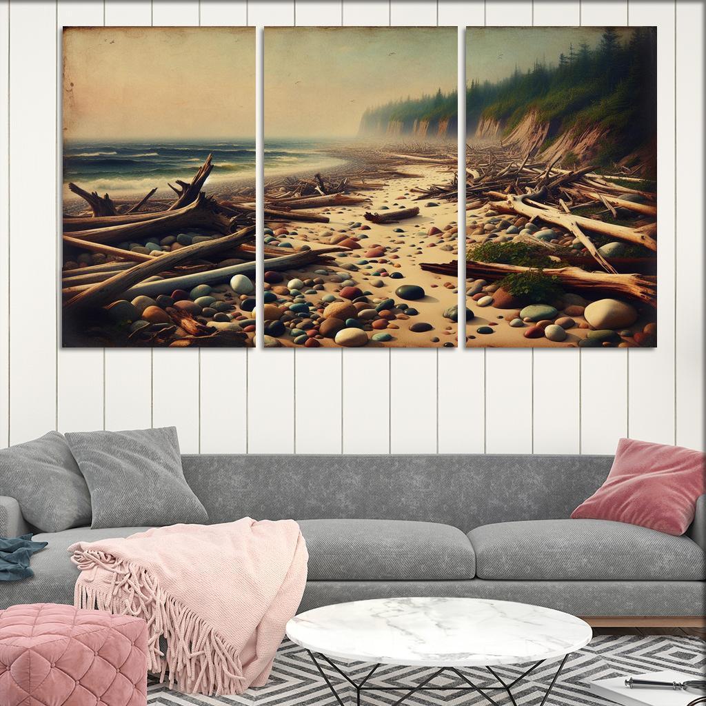 Rustic Cove Rustic Charm By The Sea Abstract Paintings Frame