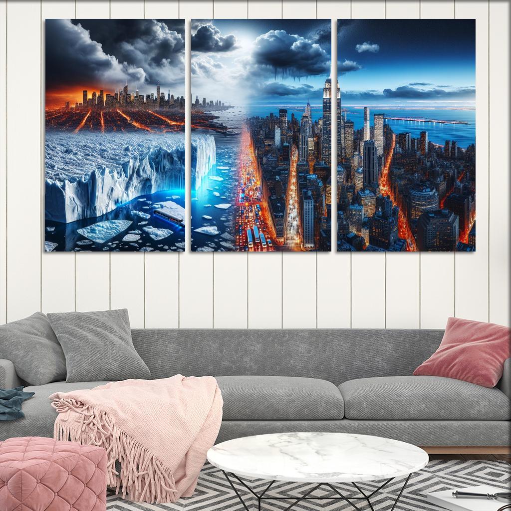 Sounding The Alarm Climate Crisis Awareness Custom Paintings Frame