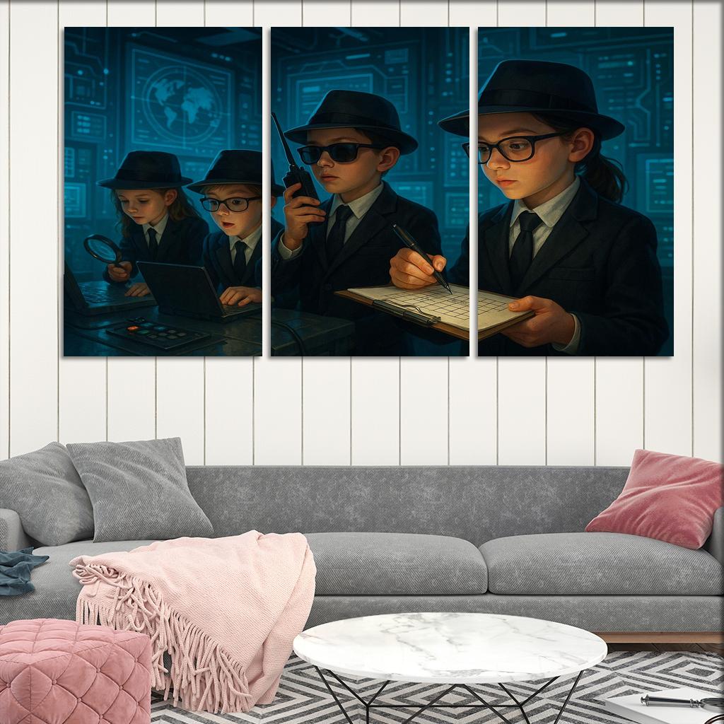 Secret Agents - Spy Kids Adventure Framed Paintings