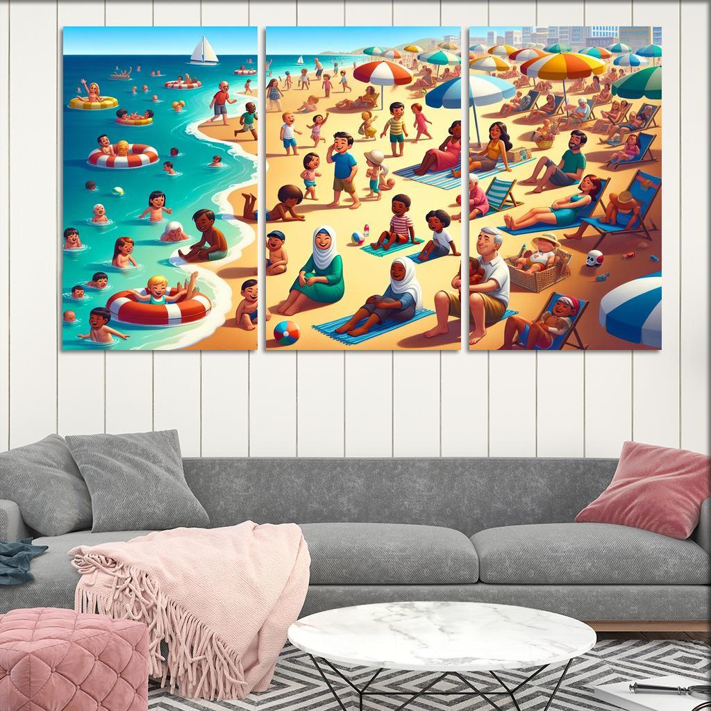 Sandy Haven Beach Premium Artwork Frames