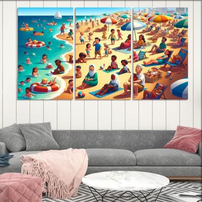 Sandy Haven Beach Premium Artwork Frames