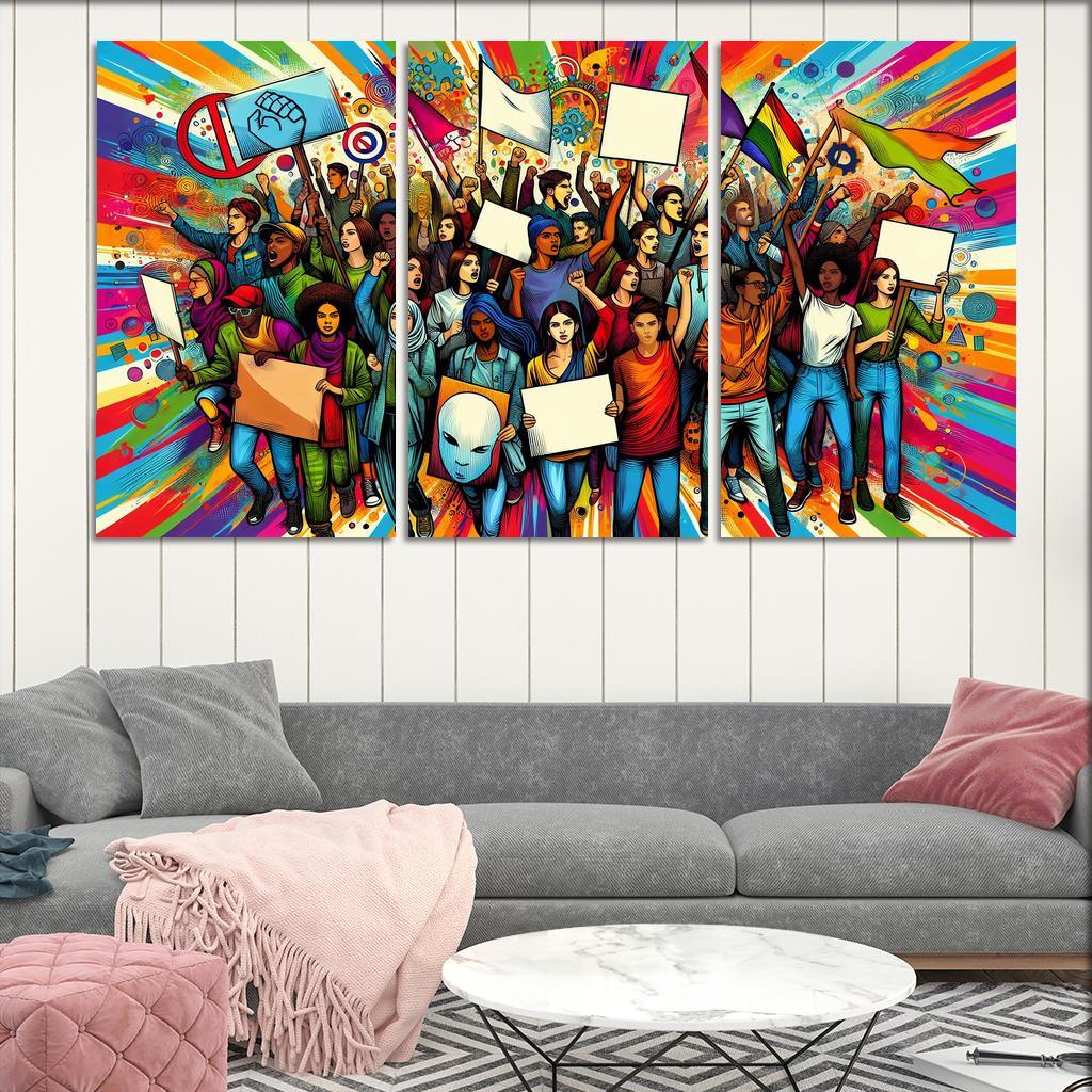 Youth Voices The Power Of Future Generations Multi-panel Paintings