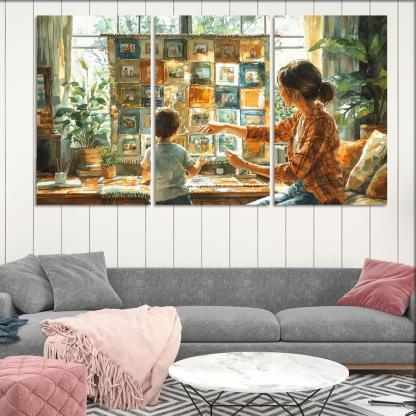 Threads Of Connection Weaving Memories Custom Paintings Frame