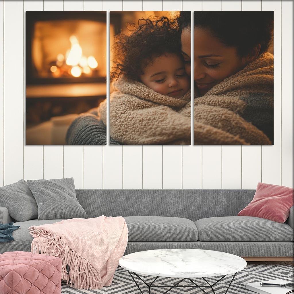 Cocooned In Love A Mothers Warmth Custom Paintings Frame