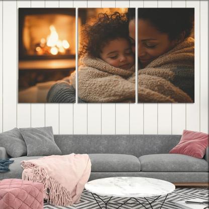 Cocooned In Love A Mothers Warmth Custom Paintings Frame