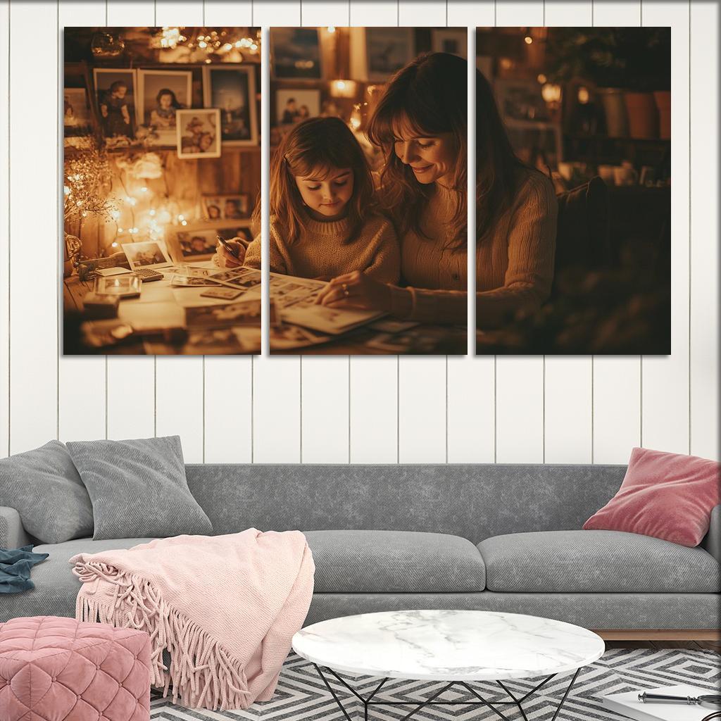 A Time To Remember Celebrating Motherhood Canvas Paintings Frame