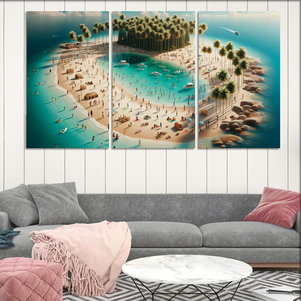 Crystal Waters Oasis Modern Paintings Frame