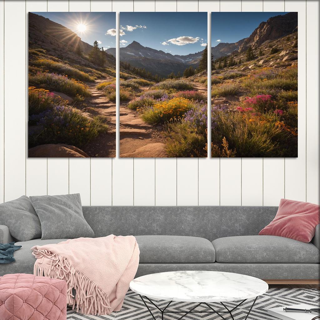 The Timeless Charm Of Rocky Mountain Trails Multi-panel Paintings