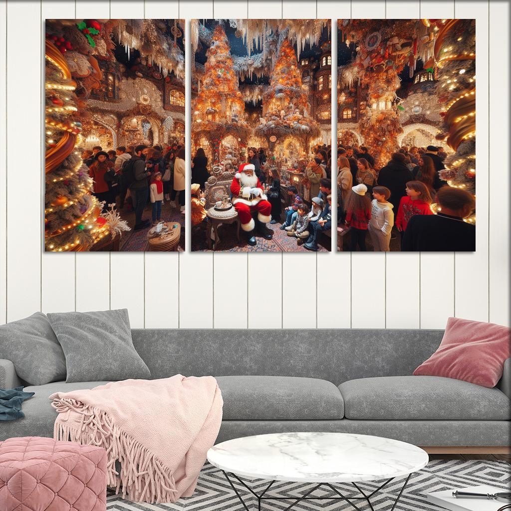 Harrods Christmas Grotto - United Kingdom Modern Paintings Frame